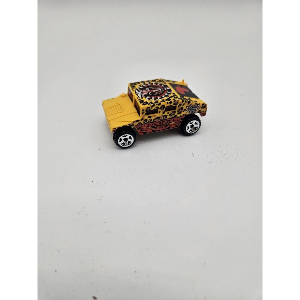 Hot Wheels Yellow Hummer Humvee AFRICA CULTURE ZULU CHEETAH - FAST SHIPPING